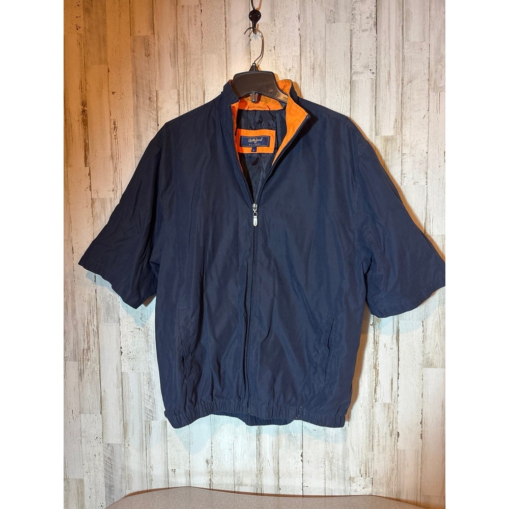 Bobby Jones Players short sleeve‎ windbreaker size XL - Blue /Orange